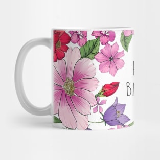 Bloomy Birthday Mug